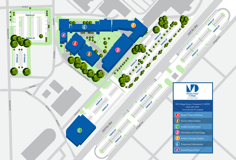 Miami Dade Interamerican Campus Map - Map of world